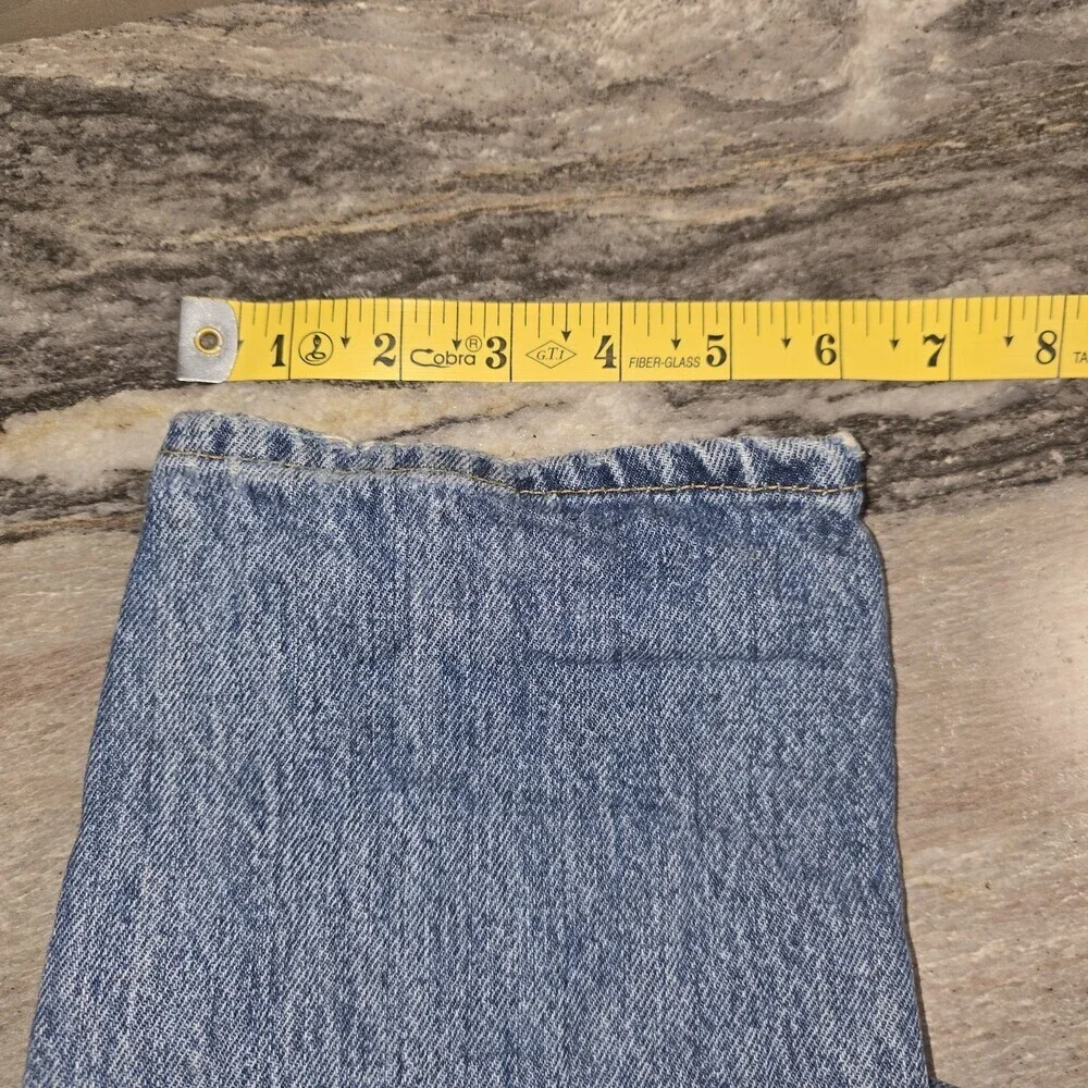 ASOS Design Men’s Slim Distressed Jeans W34 L32 Blue Tencel Blend